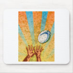 rugby player hands catching ball mousepad