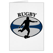 rugby player kicking ball cards