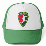 rugby player kicking ball shield hats