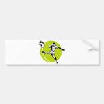 rugby player kicking ball woodcut bumper stickers