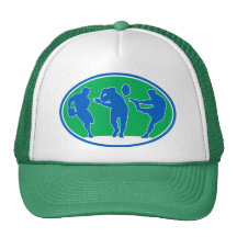 rugby player run fend pass kick hat