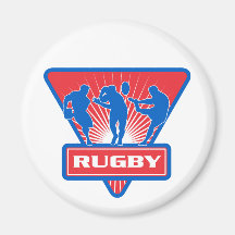 rugby player run fend pass kick magnets