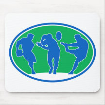 rugby player run fend pass kick mousepad