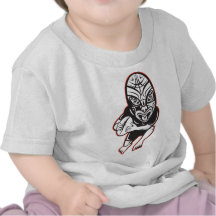 Rugby player running wearing Maori mask T-shirt