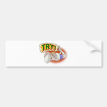 rugby player scoring a try bumper stickers