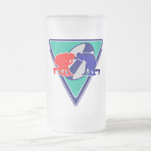 rugby player scrum ball shield coffee mug