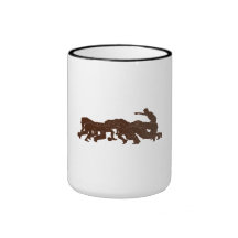 rugby player scrum metal texture mug