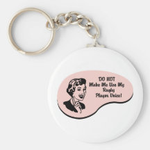 Rugby Player Voice Keychain
