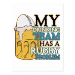 Rugby potable d'équipe carte postale
