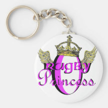 rugby princess key chains