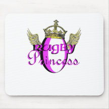 Rugby Princess Mouse Pads