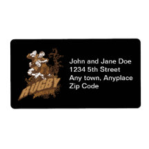 Rugby Rocks! Personalized Shipping Labels