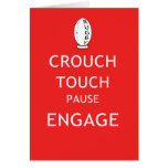 Rugby scrum instructions cards