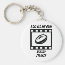 Rugby Stunts Key Chain