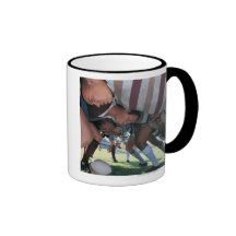 Rugby Union Players in a Scrum Mugs