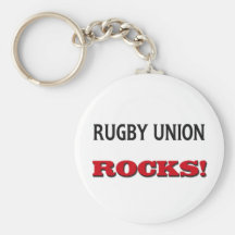 Rugby Union Rocks Keychain