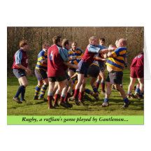 Rugby Valentine Card