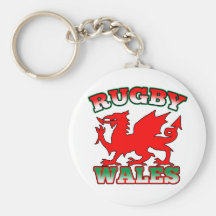 Rugby Wales Flag Dragon Key Chains