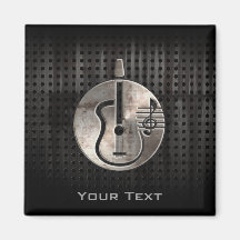Rugged Acoustic Guitar Fridge Magnets