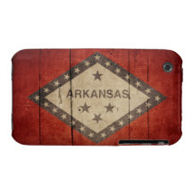 Rugged Arkansas Flag iPhone 3 Case