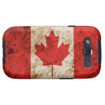 Rugged Canadian Flag Samsung Galaxy S3 Cover