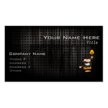 Rugged Caveman Business Card Template