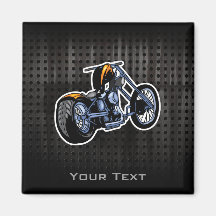 Rugged Chopper Fridge Magnets