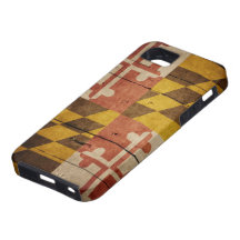 Rugged Maryland Flag iPhone 5 Case