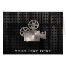 Rugged Movie Camera Greeting Card