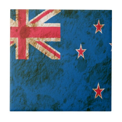 Rugged New Zealand Flag Tile
