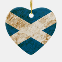 Rugged Scottish Flag Ornament