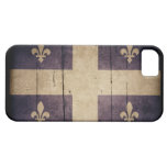 Rugged Wood Quebec Flag iPhone 5 Cover