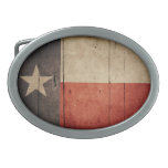 Rugged Wood Texas Flag belt buckles