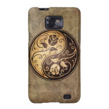 Rugged Yin Yang Roses Samsung Galaxy S Covers