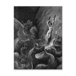 Ruggiero Rescuing Angelica by Gustave Doré Post Card