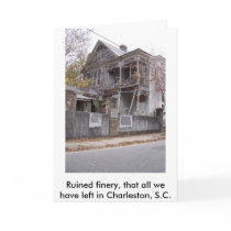 ruined finery, Ruined finery, that all we have ... Greeting Card