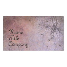 Ruined Floral Grunge Business Cards