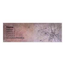 Ruined Floral Grunge Business Cards