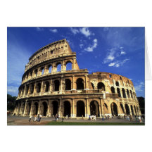 Ruines célèbres du Colisé à Rome Italie Carte