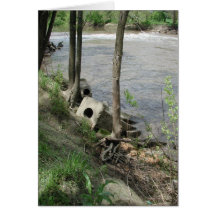 Ruines de barrage de rivière de cuillère carte