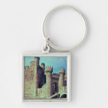 Ruines du château des chevaliers Templar Porte-clé