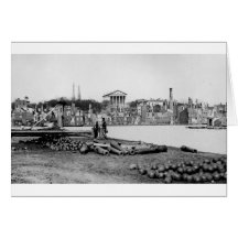 Ruins in front of the Capitol in Richmond, 1865 Greeting Card