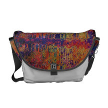 Ruins in the Moonlight Messenger Bag by David Derr