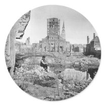 Ruins of Charleston South Carolina 1865 Stickers