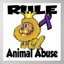 Rule Animal Abuse Posters