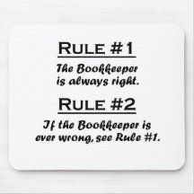 Rule Bookkeeper Mouse Pad