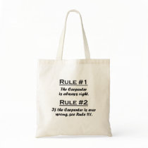 Rule Carpenter Tote Bag