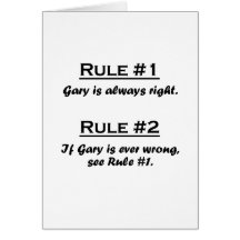 Rule Gary Cards