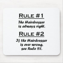 Rule Hairdresser Mousepad