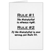Rule Hairstylist Cards